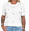 Top heart white