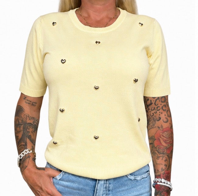 Top heart yellow