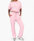 Crop set baby pink