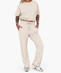 Crop set beige