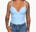 V shape body sky blue
