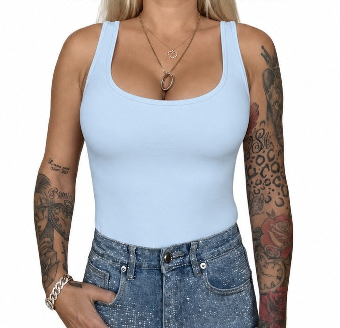 Scoop body sky blue