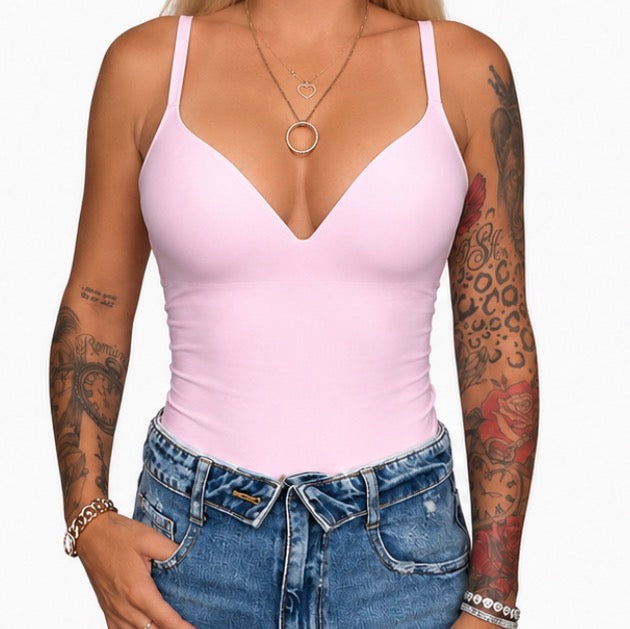 V shape body baby pink